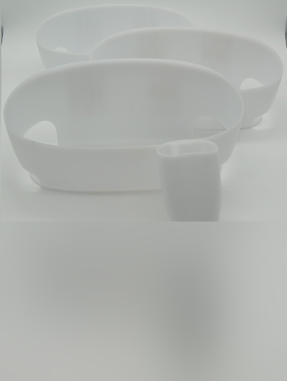 3M Command White/Clear Shower Caddy (3) & Razor Holder (1)